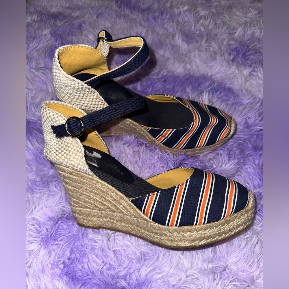 Bettye Muller Luxury Spain Women’s Classic Espadrille Wedge Platform Sandal 38
